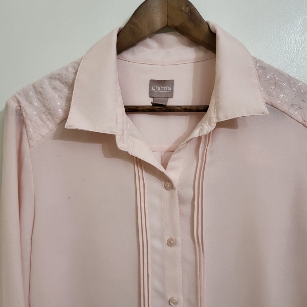 Chico's Button down Longsleeve Tops - Picture 4 of 13
